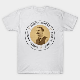 Smooth Haircut, Shave, Whiskey Vintage Barber T-Shirt